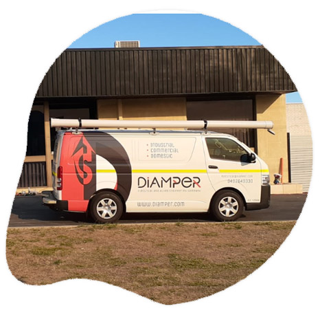 Diamper service van